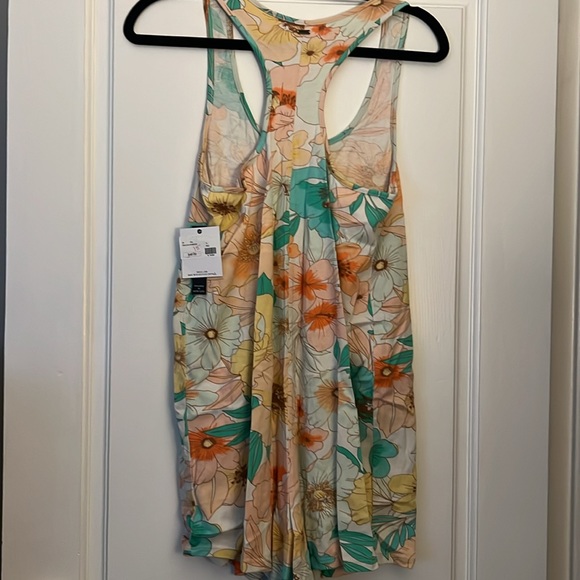 NWT O'Neill Delilah Multicolor Floral Romper Tropical Swim Coverup Size Small - Picture 7 of 9